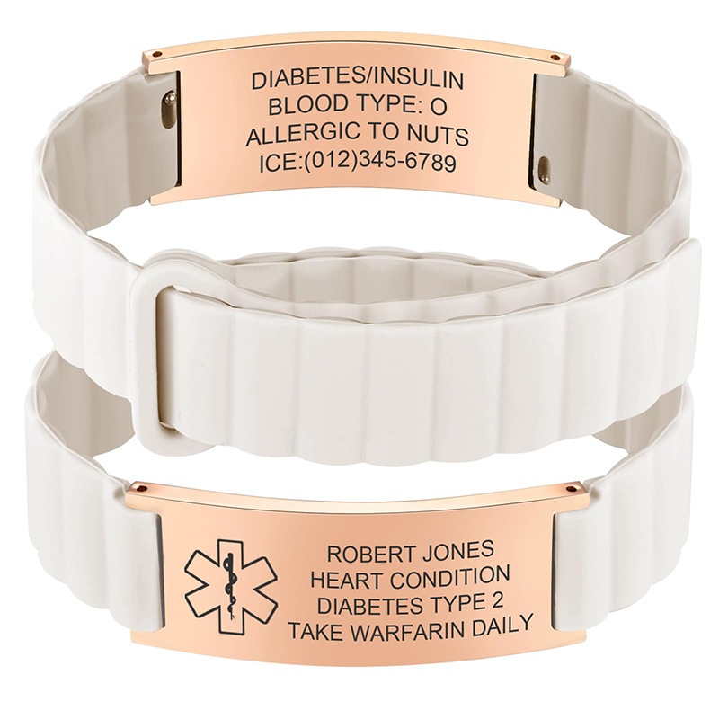 Custom Medical ID Bracelet for - Rugged Sport Strap ulasan dan harga