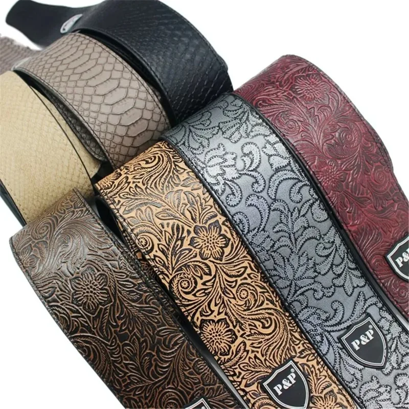 Guitar Strap PU Leather Adjust - Leather Classic Strap ulasan dan harga