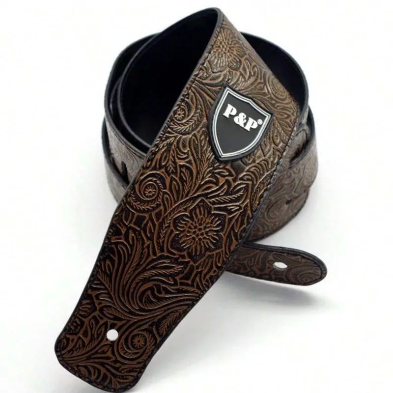 Guitar Strap PU Leather Adjust - Leather Classic Strap ulasan dan harga