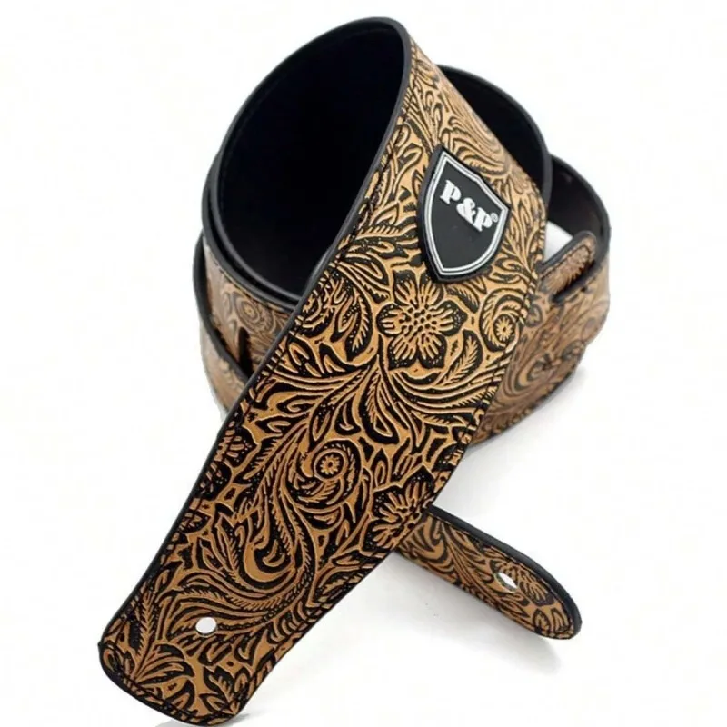 Guitar Strap PU Leather Adjust - Leather Classic Strap ulasan dan harga