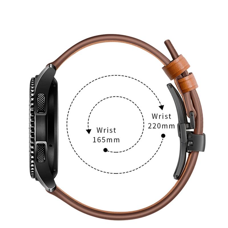 20mm 22mm Leather Band For Sam - Titan Smartwatch Accessories ulasan dan harga